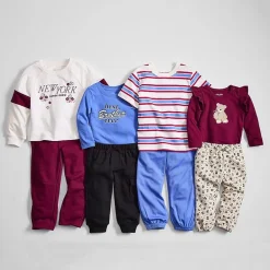 Okie Dokie Baby Girls Round Neck Long Sleeve Bodysuit