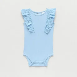 Okie Dokie Baby Girls Round Neck Sleeveless Rib Bodysuit