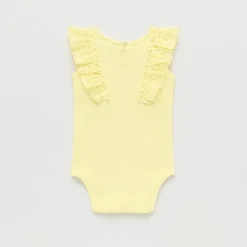 Okie Dokie Baby Girls Round Neck Sleeveless Rib Bodysuit