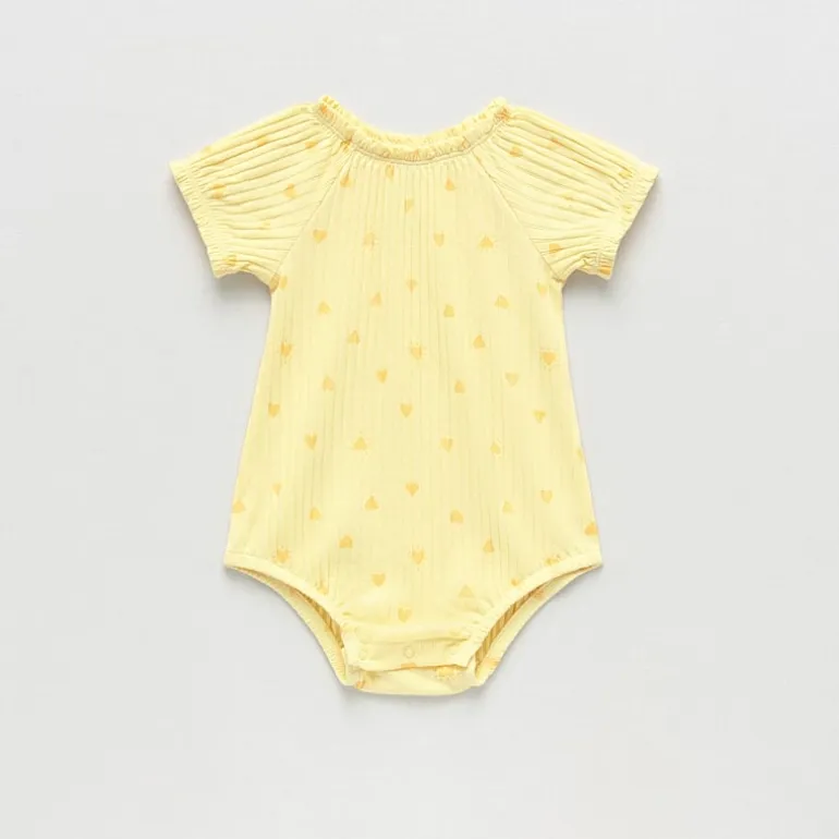 Okie Dokie Baby Girls Short Sleeve Romper