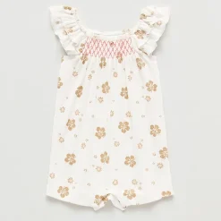 Okie Dokie Baby Girls Short Sleeve Romper