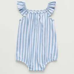 Okie Dokie Baby Girls Sleeveless Striped Romper