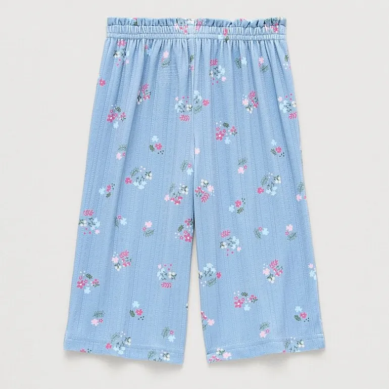 Okie Dokie Baby Girls Wide Leg Loose Fit Pull-On Pant