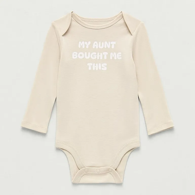 Okie Dokie Baby Unisex Crew Neck Long Sleeve Rib Bodysuit
