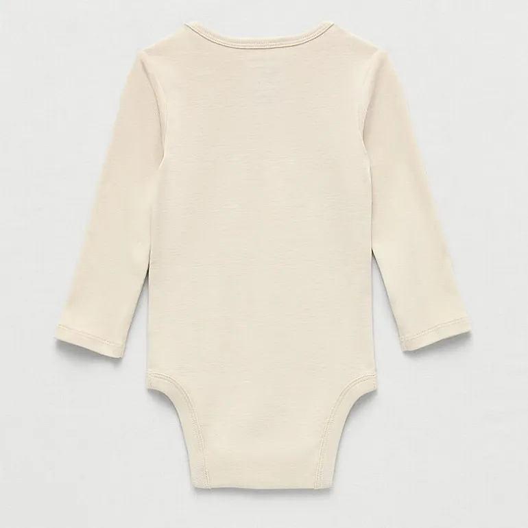Okie Dokie Baby Unisex Crew Neck Long Sleeve Rib Bodysuit