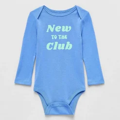 Okie Dokie Baby Unisex Crew Neck Long Sleeve Rib Bodysuit