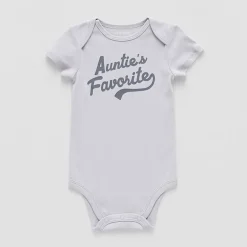 Okie Dokie Baby Unisex Round Neck Short Sleeve Rib Bodysuit