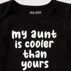 Okie Dokie Baby Unisex Round Neck Short Sleeve Rib Bodysuit