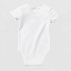 Okie Dokie Baby Unisex Round Neck Short Sleeve Rib Bodysuit