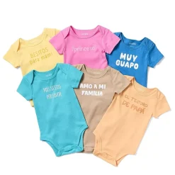 Okie Dokie Baby Unisex Round Neck Short Sleeve Rib Bodysuit