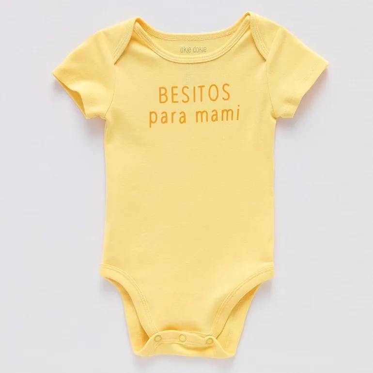 Okie Dokie Baby Unisex Round Neck Short Sleeve Rib Bodysuit