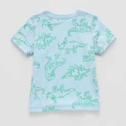 Okie Dokie Boys Easy-on + Easy-off Sensory Friendly Crew Neck Short Sleeve Adaptive Regular Fit Graphic T-Shirt