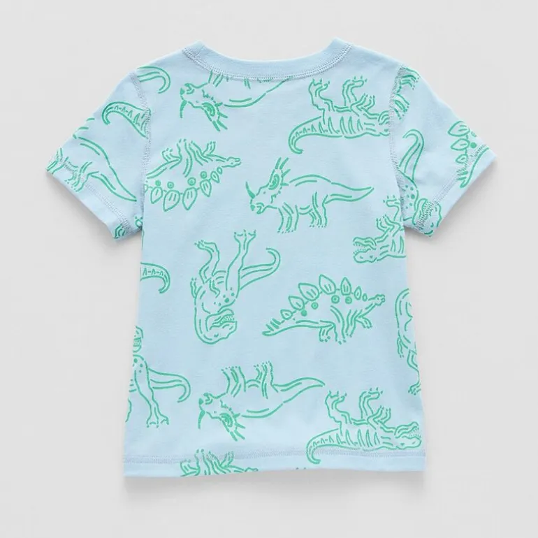 Okie Dokie Boys Easy-on + Easy-off Sensory Friendly Crew Neck Short Sleeve Adaptive Regular Fit Graphic T-Shirt