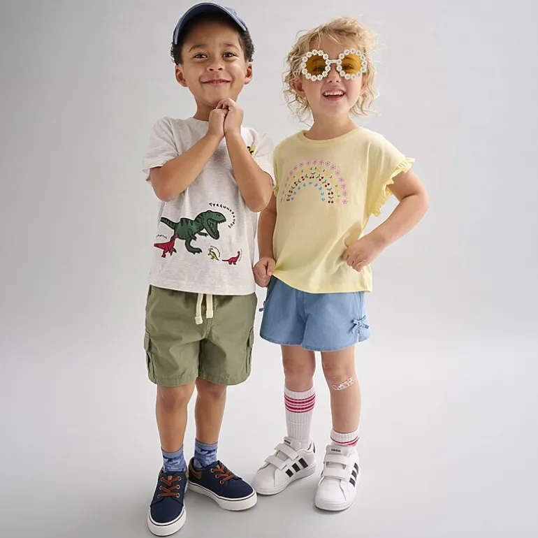 Okie Dokie Chambray Toddler & Little Girls Pull-On Short