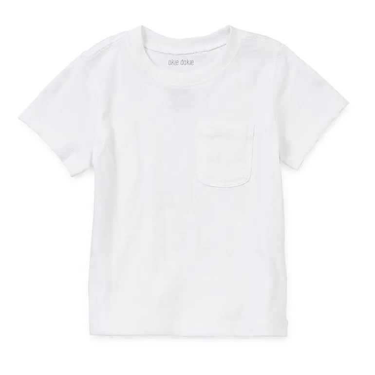 Okie Dokie Little Boys Crew Neck Short Sleeve T-Shirt