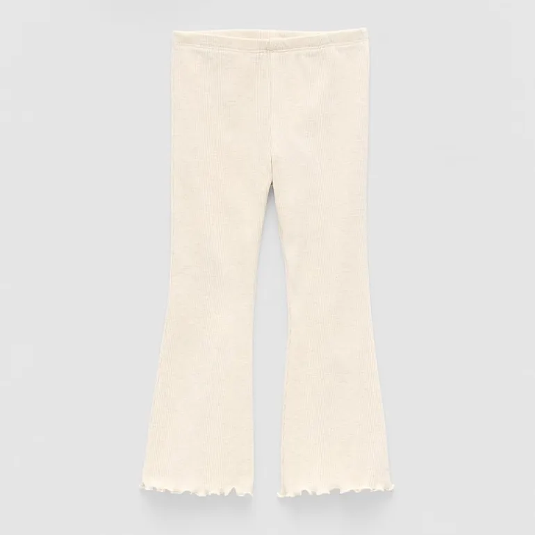 Okie Dokie Rib Toddler & Little Girls Knit Flare Full Length Leggings