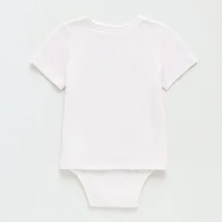 Okie Dokie Toddler Boys Bodysuit Closure Adaptive Crew Neck Short Sleeve Bodysuit