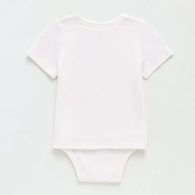 Okie Dokie Toddler Boys Bodysuit Closure Adaptive Crew Neck Short Sleeve Bodysuit