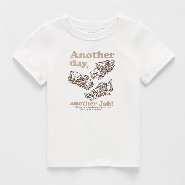 Okie Dokie Toddler Boys Round Neck Short Sleeve Adaptive Regular Fit Graphic T-Shirt