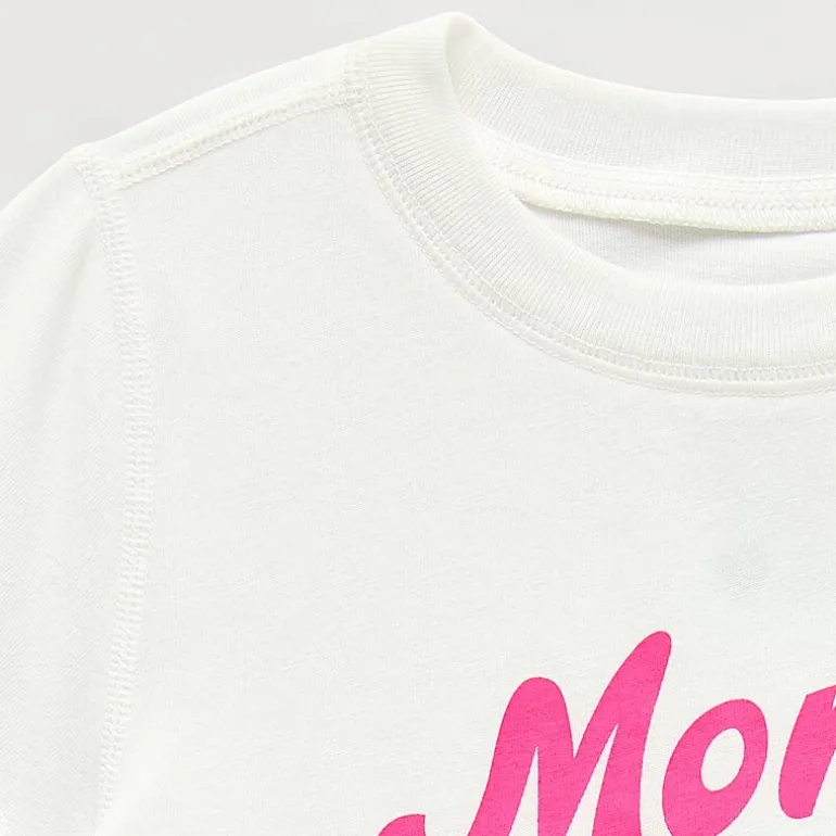 Okie Dokie Toddler Girls Easy-on + Easy-off Sensory Friendly Round Neck Short Sleeve Adaptive Regular Fit Graphic T-Shirt