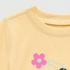 Okie Dokie Toddler Girls Easy-on + Easy-off Sensory Friendly Round Neck Short Sleeve Adaptive Regular Fit Graphic T-Shirt