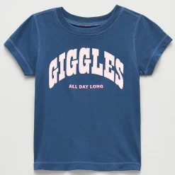Okie Dokie Toddler Girls Easy-on + Easy-off Sensory Friendly Round Neck Short Sleeve Adaptive Regular Fit Graphic T-Shirt