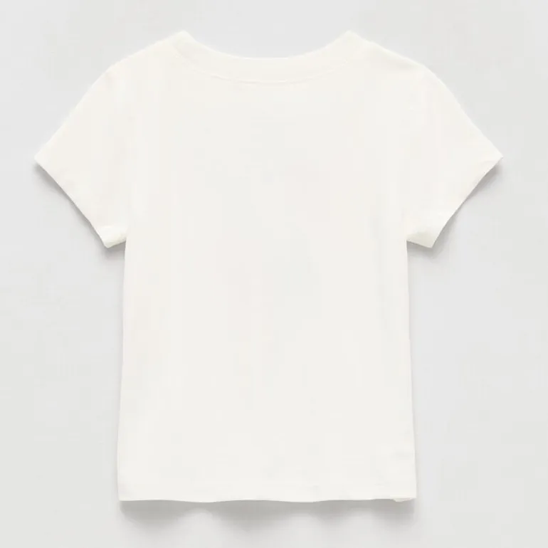 Okie Dokie Toddler Girls Round Neck Short Sleeve Adaptive Regular Fit Graphic T-Shirt