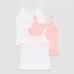 Okie Dokie Toddler Girls U Neck Sleeveless 3 Pack Camisole