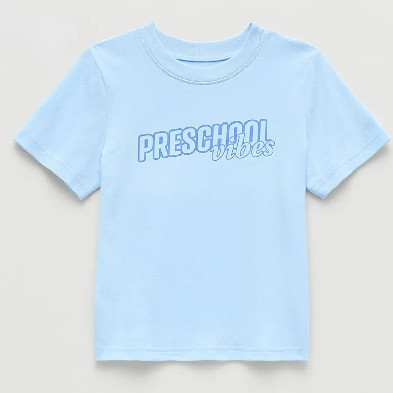 Okie Dokie Toddler & Little Boys Crew Neck Short Sleeve Regular Fit Graphic T-Shirt