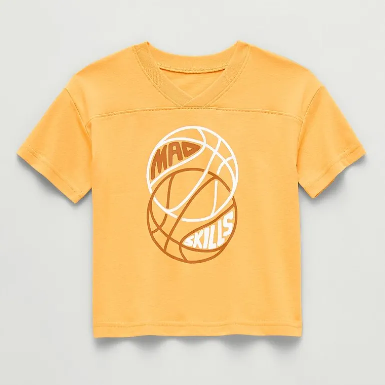 Okie Dokie Toddler & Little Boys V Neck Short Sleeve Regular Fit Graphic T-Shirt