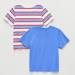 Okie Dokie Toddler & Little Boys Crew Neck Short Sleeve Regular Fit 2-pc. Graphic T-Shirt