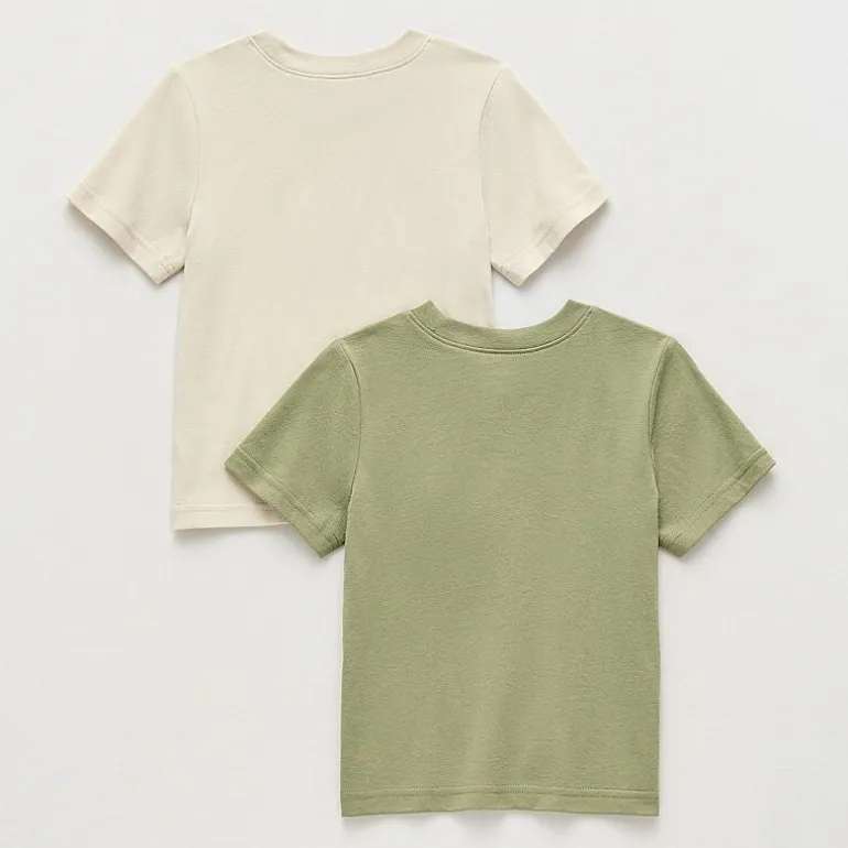 Okie Dokie Toddler & Little Boys Crew Neck Short Sleeve Regular Fit 2-pc. Graphic T-Shirt