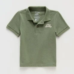 Okie Dokie Toddler & Little Boys Short Sleeve Regular Fit Polo Shirt
