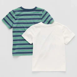 Okie Dokie Toddler & Little Boys Crew Neck Short Sleeve Regular Fit 2-pc. Graphic T-Shirt
