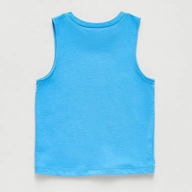 Okie Dokie Toddler & Little Boys Round Neck Sleeveless Tank Top