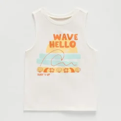 Okie Dokie Toddler & Little Boys Round Neck Sleeveless Tank Top