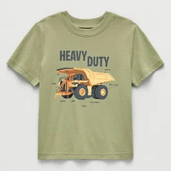 Okie Dokie Toddler & Little Boys Round Neck Short Sleeve Regular Fit Graphic T-Shirt