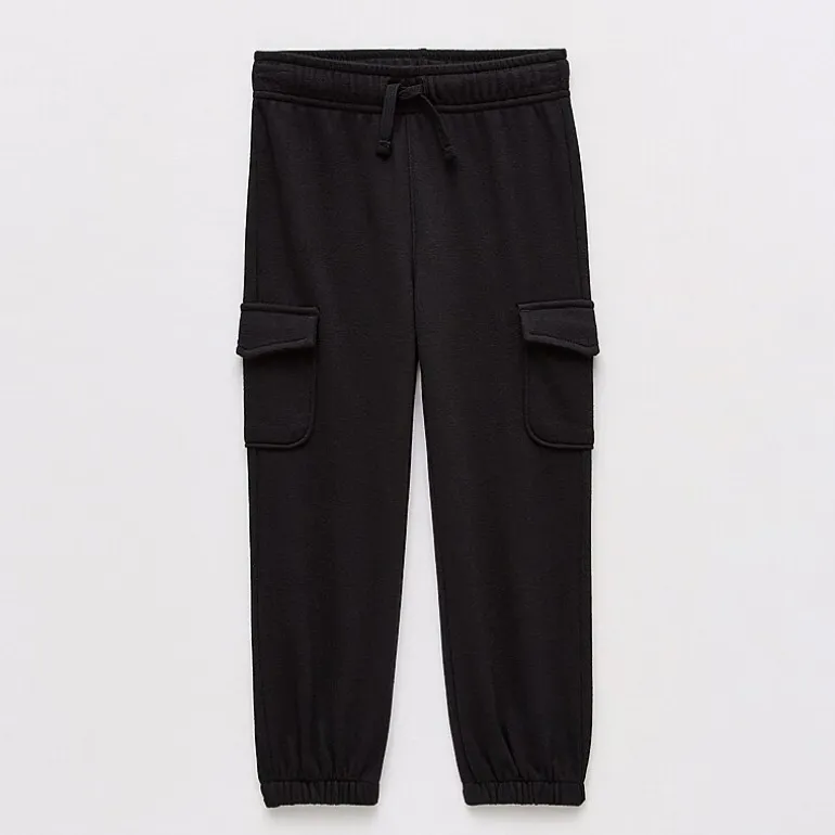 Okie Dokie Toddler & Little Boys Cinched Regular Fit French Terry Pull-On Pant