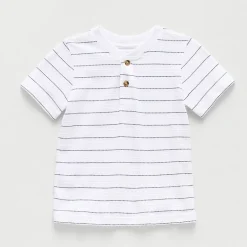 Okie Dokie Toddler & Little Boys Short Sleeve Regular Fit Henley Shirt