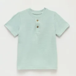 Okie Dokie Toddler & Little Boys Short Sleeve Regular Fit Henley Shirt