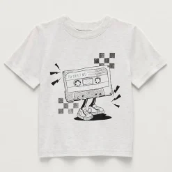 Okie Dokie Toddler & Little Boys Round Neck Short Sleeve Regular Fit Graphic T-Shirt