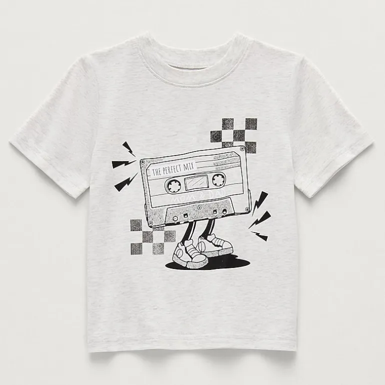Okie Dokie Toddler & Little Boys Round Neck Short Sleeve Regular Fit Graphic T-Shirt