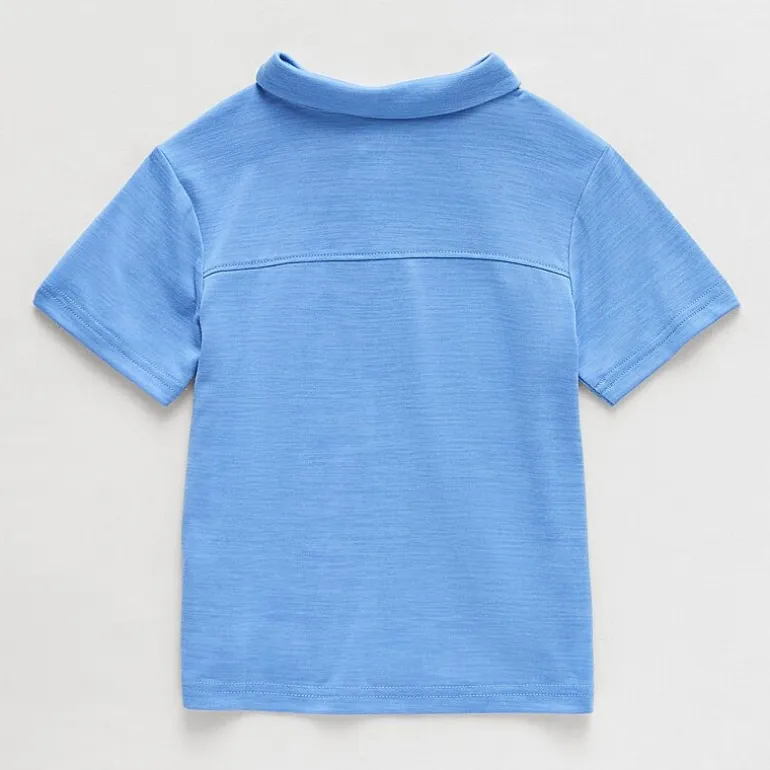 Okie Dokie Toddler & Little Boys Short Sleeve Regular Fit Moisture Wicking Polo Shirt