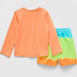 Okie Dokie Toddler & Little Boys Tie Dye 2-pc. Rash Guard Set