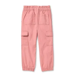 Okie Dokie Toddler & Little Girls Drawstring Waist Cuffed Loose Fit Jogger Pant