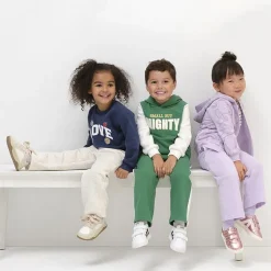 Okie Dokie Toddler & Little Girls Wide Leg Regular Fit Fleece Pull-On Pant