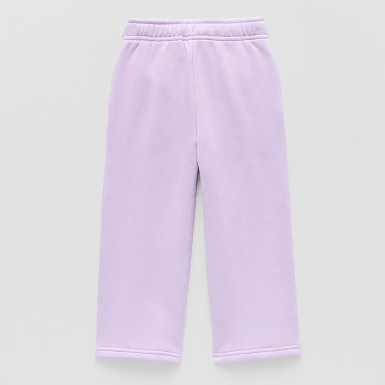 Okie Dokie Toddler & Little Girls Wide Leg Regular Fit Fleece Pull-On Pant
