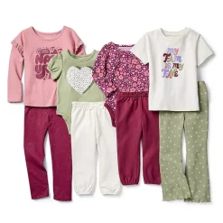 Okie Dokie Toddler & Little Girls Knit Full Length Leggings
