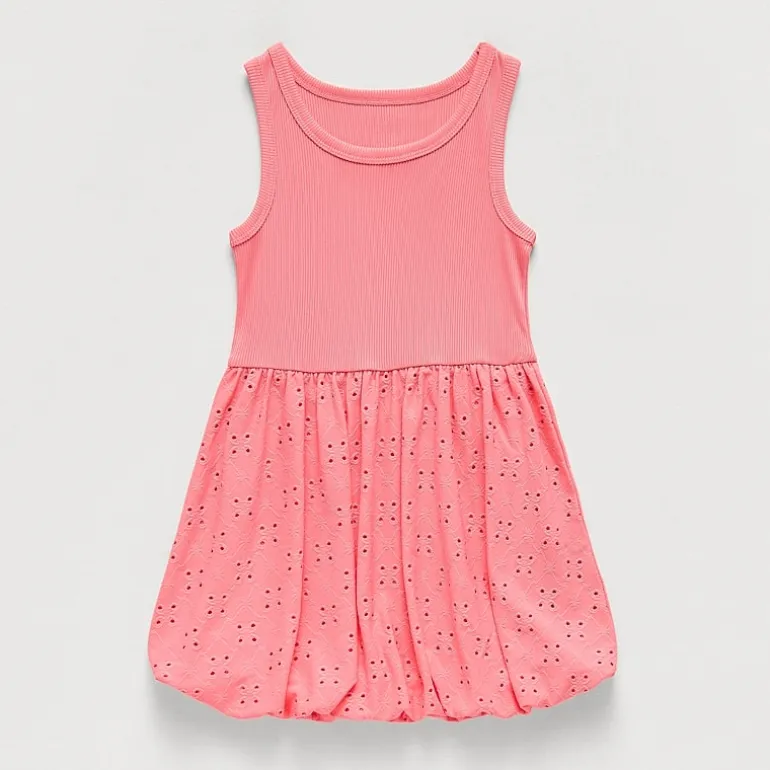 Okie Dokie Toddler & Little Girls Bubble Hem Sleeveless A-Line Dress