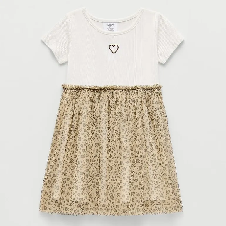 Okie Dokie Toddler & Little Girls Short Sleeve Tutu Dress
